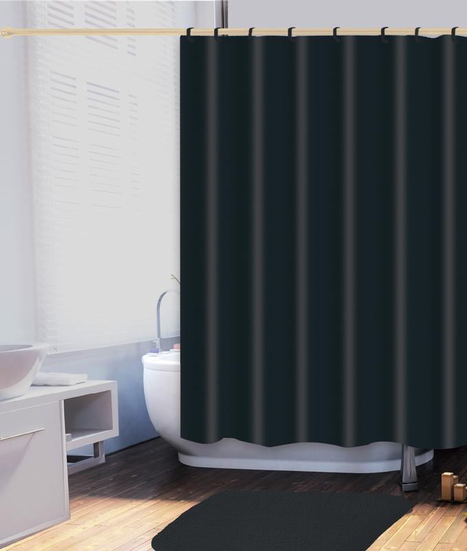 Waterproof Vinyl Shower Curtain Liner, 70x72 Inches with 3 Bottom ...