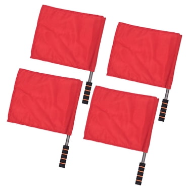 4Pcs Sports Referee Flag Track And Field Sports Training Flag Linesman Signal Fl