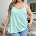thumbnail image 1 of wcjm Green Women's Plus Size Soft Tank Top With Bra Sleeveless Comfort Yoga Fitness Top Tank Top, 1 of 9