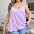 thumbnail image 1 of wcjm Purple Women's Plus Size Soft Tank Top With Bra Sleeveless Comfort Yoga Fitness Top Tank Top, 1 of 9