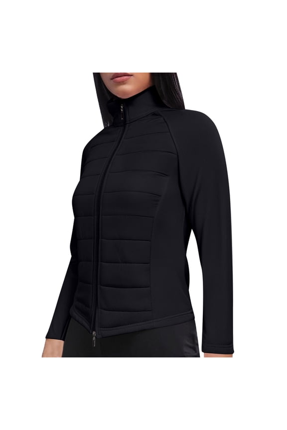 Jackets for Women Slim Fit Running Jacket Winter Lightweight Water Resistant Puffer Coat Fall Cold Weather Hiking Jacket