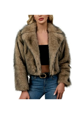 ジャケット・アウター coor Curly Fake Fur Crop Jumper (Brown) coor Curly Fake Fur Crop Jumper (Brown) - メルカリ