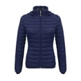 thumbnail image 1 of wdsxpo Quilted Jackets for Women Cropped Down Jacket Full Zip Puffer Jacket With Hooded Fashion Winter Lightweight Outerwear Coat, 1 of 6