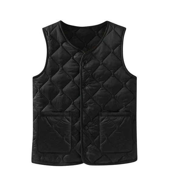 wdsxpo Quilted Puffer Jacket Women lightweight Fall Spring Vest Zip Up Padded Gilet Jackets Sleeveless Outerwear with Pockets