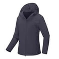 thumbnail image 1 of wdsxpo Rain Jacket Women Lightweight Waterproof Sun Protection Full Zip Raincoat Windbreaker Quick Dry Hiking Outdoor Travel Jacket, 1 of 6