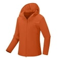 thumbnail image 1 of wdsxpo Rain Jacket Women Lightweight Waterproof Sun Protection Full Zip Raincoat Windbreaker Quick Dry Hiking Outdoor Travel Jacket, 1 of 6