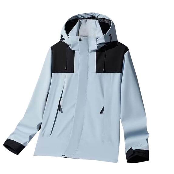 wdsxpo Rain Jacket Women Waterproof Windproof Raincoat with Hood Trendy Lightweight Windbreaker Outdoor Travel Hiking Jackets