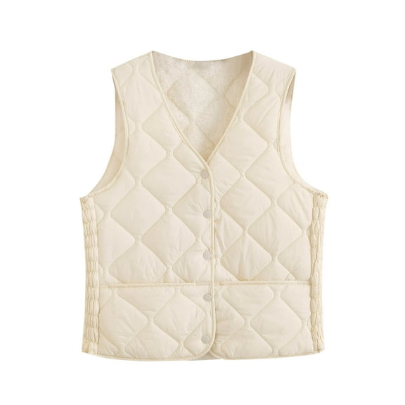wdsxpo Womens Fleece Cropped Jacket Button Down Sherpa Lined Vest Coats Trendy Lightweight Fall Winter Warm Jackets for Women