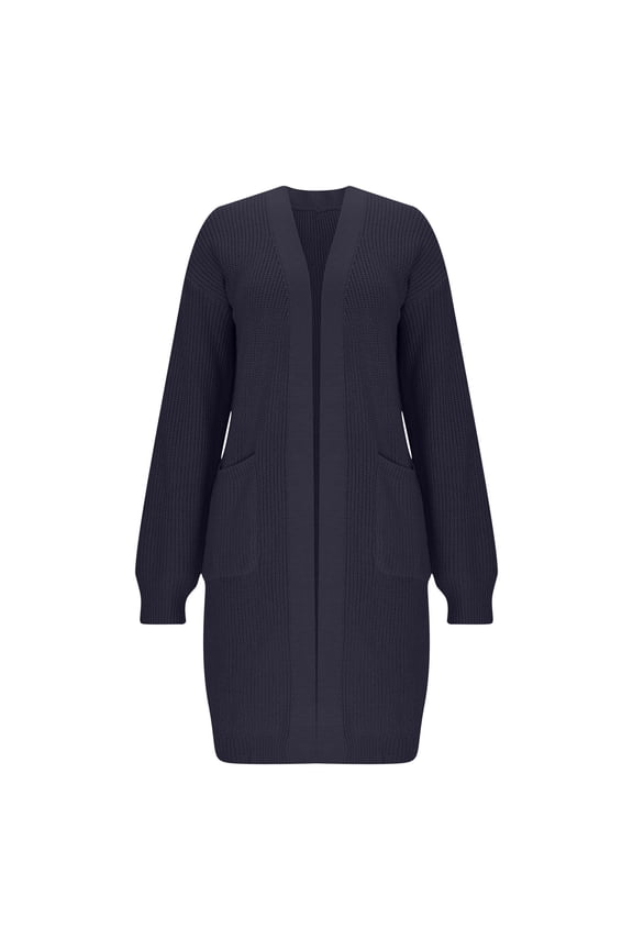 Womens Long Cardigan Sweaters Open Front Oversized Coat with Pocket for Women Going Out Fall Winter Knit Design Coats