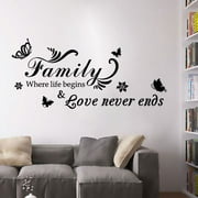 we are a family stickers wall stickers living room decoration peel and stick wallpaper kitchen wall stickers wall art sticker decals