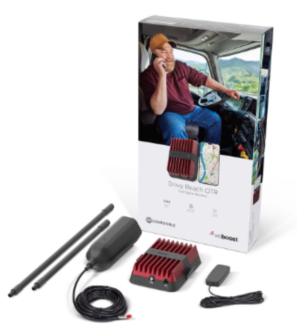 weBoost Drive Reach OTR - Cell Phone Signal Booster for Trucks and SUVs | Boosts 5G & 4G LTE for All U.S. Carriers - Verizon, AT&T, T-Mobile & more | Made in the U.S. | FCC Approved (model 477154)