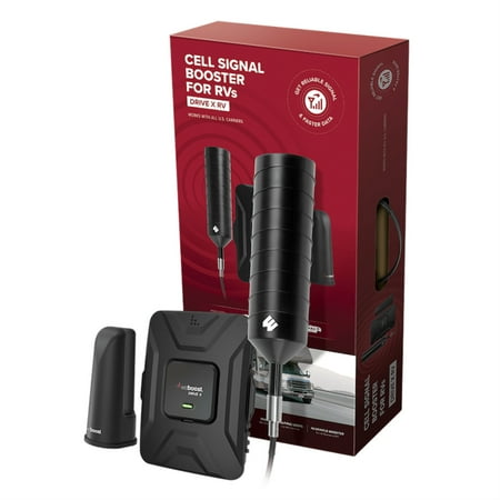 weBoost Drive X RV, Cell Phone Signal Booster for RV's and Motorhomes, Boosts 5G & 4G LTE for All U.S. Carriers (Model 471410)