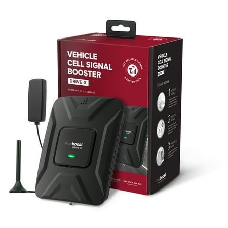 weBoost - Drive X Vehicle Cell Phone Signal Booster for Car, Truck, Van, or SUV, Boosts 5G & 4G LTE for All U.S. Carriers - Black
