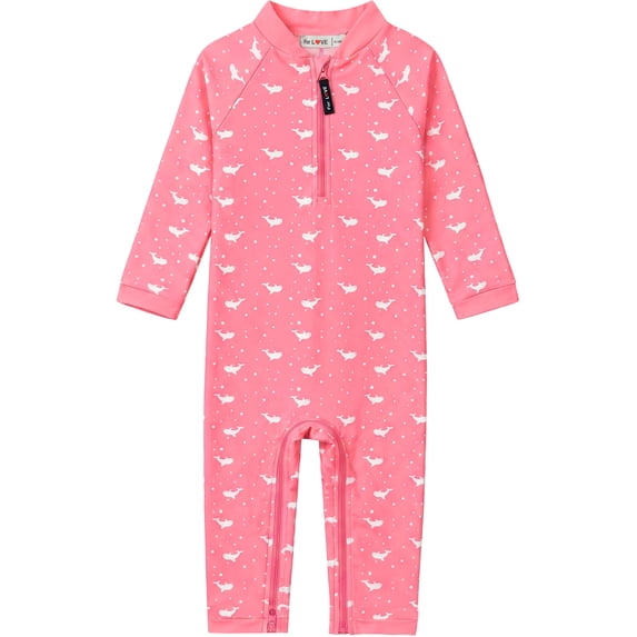 weVSwe Toddle Girls Swimsuits 0-3Years - UPF 50+ Sun Protection Baby Rash Guard Swimswear
