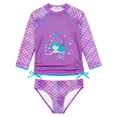 thumbnail image 1 of weVSwe Baby Girl Swimsuit UPF 50+ Rash Guard 2 Pieces Set Sizes 2-10, 1 of 8