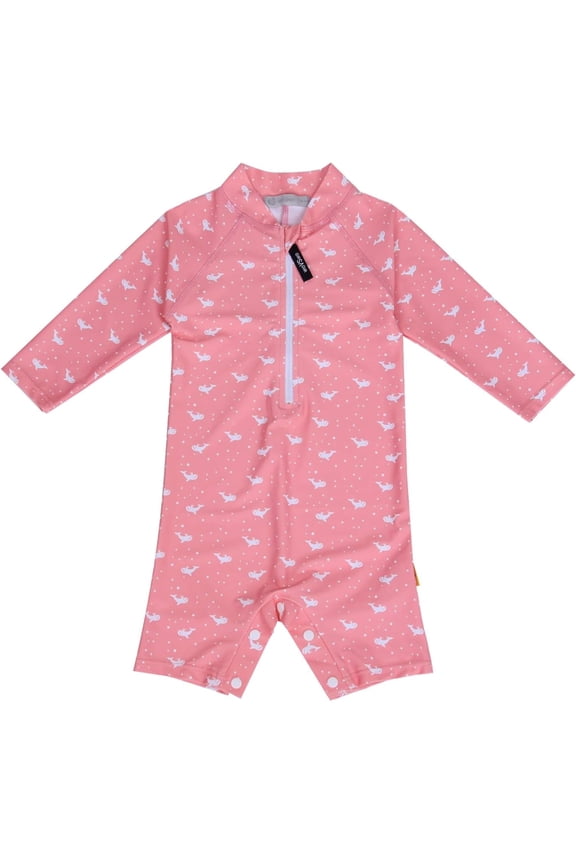 Toddle Girls Swimsuits 0-3Years - UPF 50+ Sun Protection Baby Rash Guard Swimswear