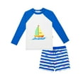 thumbnail image 1 of weVSwe Boys Rashguard and Swim Trunks Set -UPF 50+ Swimwear 2-10 T, 1 of 8