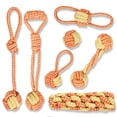 thumbnail image 1 of weVSwe Puppy Toys 7-Piece Set | Dog Toys for Aggressive Chewers, Eco-Friendly Knotted Cotton Rope for Dental Health & Interactive Play, Dog Chew Toys, 1 of 7