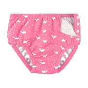 weVSwe Reusable Toddler Swim Diaper with Snap Closure, UPF 50+ Sun Protection, Breathable Mesh Layer, Leak-Free Design - Elegant Pattern (0-24 Months)