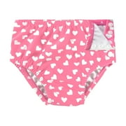 weVSwe Reusable Toddler Swim Diaper with Snap Closure, UPF 50+ Sun Protection, Breathable Mesh Layer, Leak-Free Design - Elegant Pattern (0-24 Months)