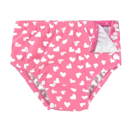 weVSwe Reusable Toddler Swim Diaper with Snap Closure, UPF 50+ Sun Protection, Breathable Mesh Layer, Leak-Free Design - Elegant Pattern (0-24 Months)