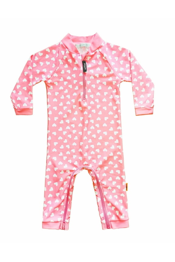 Toddle Girls Swimsuits 0-3Years - UPF 50+ Sun Protection Baby Rash Guard Swimswear