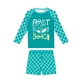 thumbnail image 1 of weVSwe Toddler Boys UPF 50+ 2PC Rash Guard Set Swim Trunks Long Sleeve Swimsuits, 1 of 6