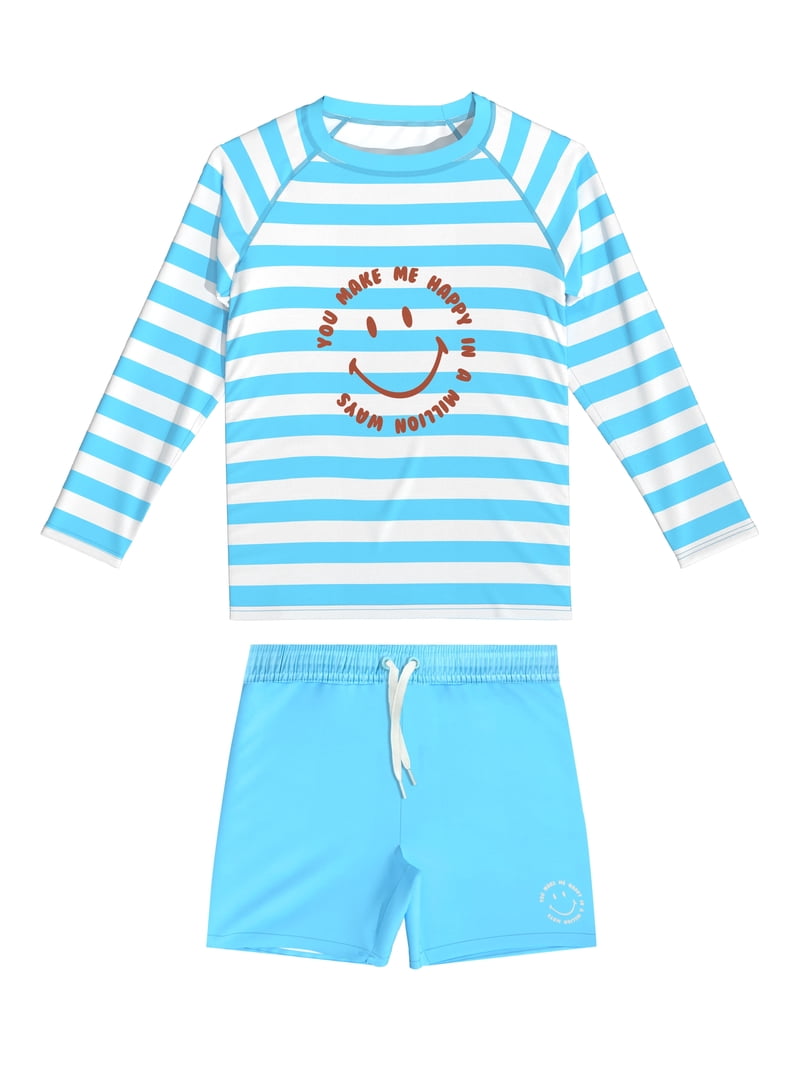 Boys Suit WeVSwe Baby Boys Swimwear - UPF 50+ Long Sleeve Rash Guard ...