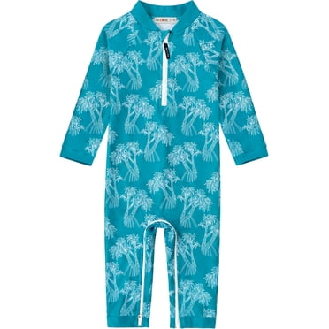 weVSwe Toddler Boy Swimsuit 0-3Years -UPF 50  Rash Guard Baby Swimsuit with Crotch Zipper kids swimsuits