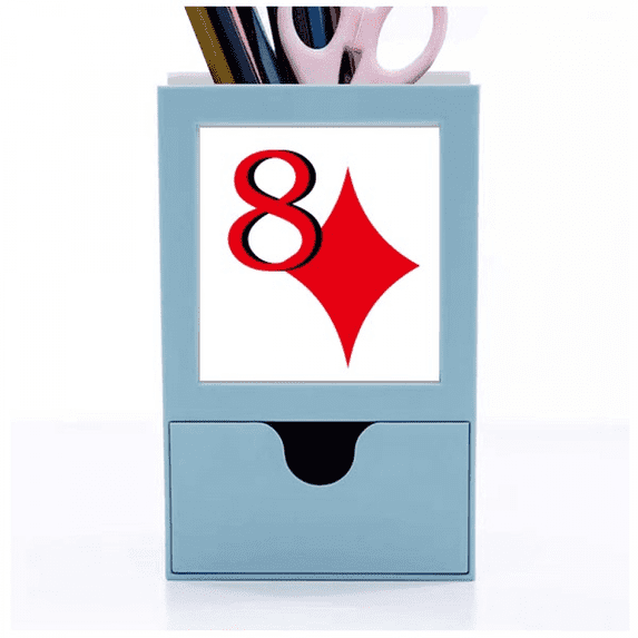 wealth 8 poker Desk Supplies Organizer Pen Holder Card