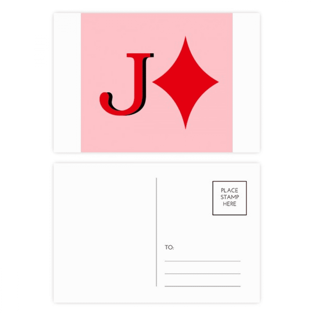 wealth jack j poker postcard set birthday mailing thanks greeting card