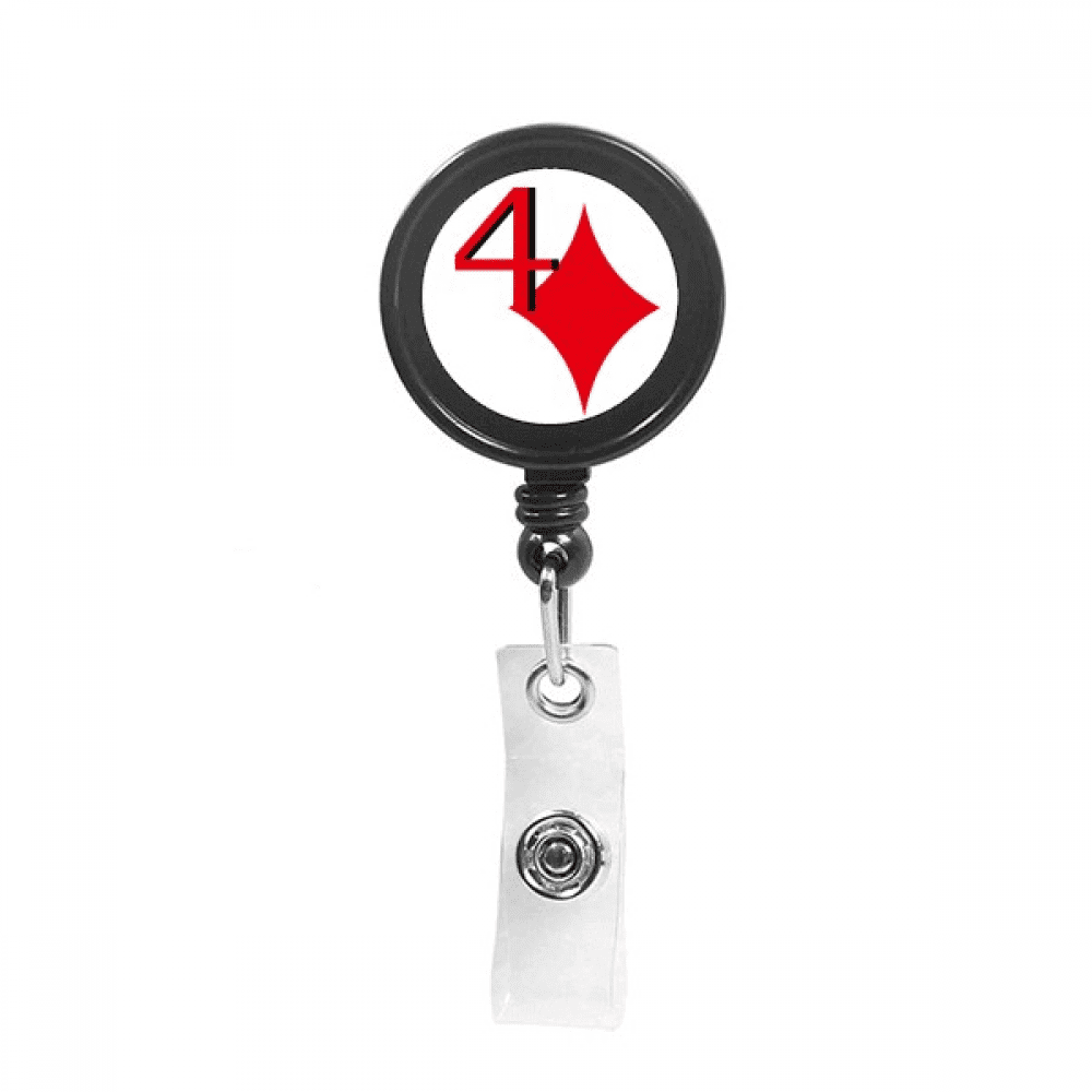 wealth uranus  4 poker Retractable Keychain Badge Holder ID Badge