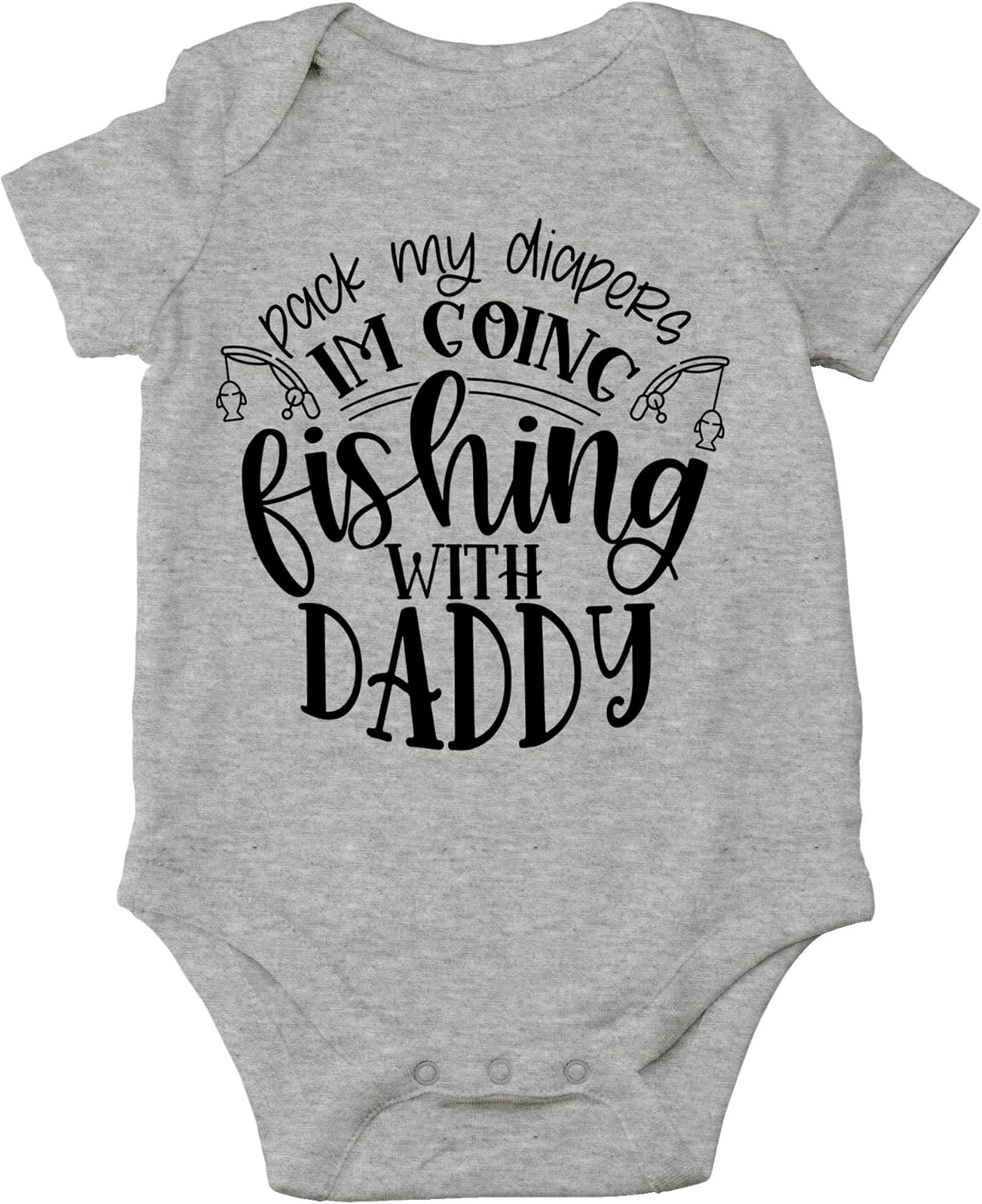 wear Pack My Diapers Going Fishing With Daddy Baby Clothes Funny