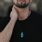 BITOPYTOPSIY wearables Luminous Necklace Resin Luminous Pendant Simple Geometric Jewelry Literary Necklace For Ladies And Girls