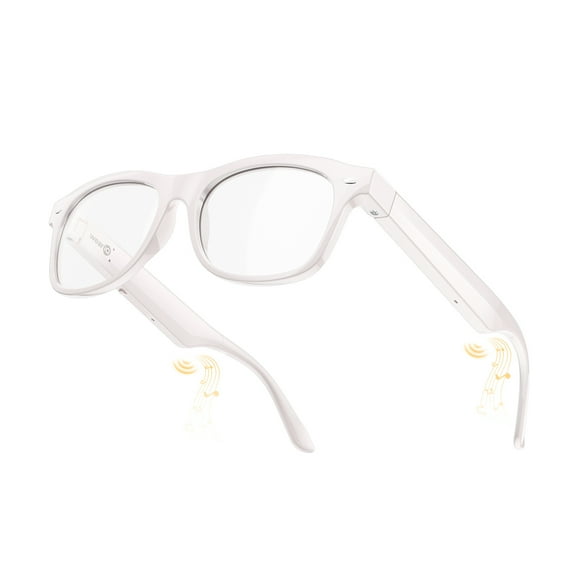 weariQ  Smart Audio Glasses- Fashion Pink Polarized Lens, 10H Playtime with Touch Control & Open-Ear Bluetooth Sunglasses, IPX4 Water Resistant for Driving Cycling