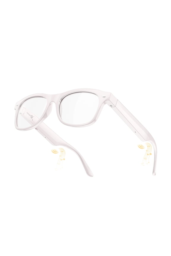 Smart Audio Glasses- Fashion Pink Polarized Lens, 10H Playtime with Touch Control & Open-Ear Bluetooth Sunglasses, IPX4 Water Resistant for Driving Cycling