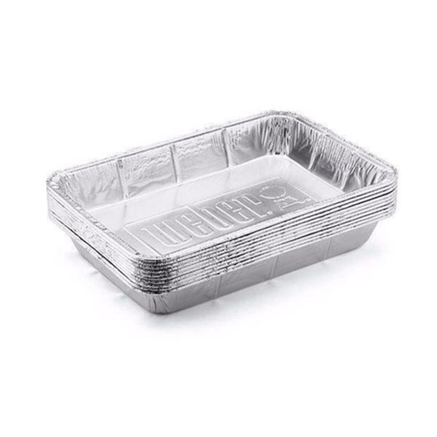 weber 6415 small 71/2inchby5inch aluminum drip pans, set of 10