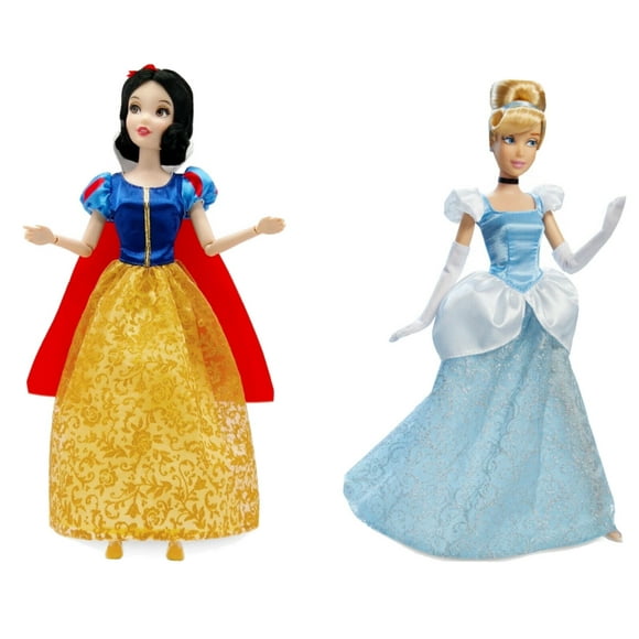wed 2 Classic Princess Dolls Cinderella & Snow White 12 Set Holiday