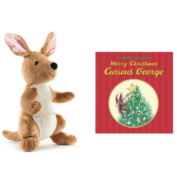 wed Kangaroo of Curious George & Christmas Book Set Kohls 12" Plush Stuffed Animalwed Kangaroo of Curious George & Christmas Book Set Kohls 12" Plush Stuffed Animal