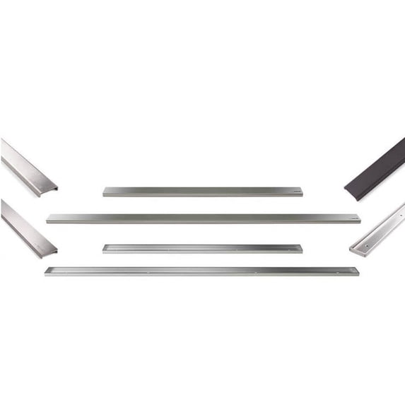 wedi® Linear Drain Cover Plates - Matte Black (27 3/16"x1 3/4"x1/2")
