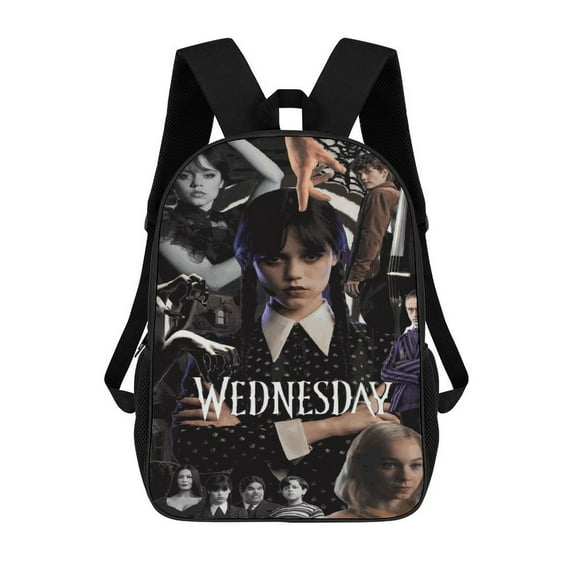 wednesday addams Backpack 3d Printing Anime Laptop Backpack Bag Unisex Travel Bookbag For Back To School Casual Daypack