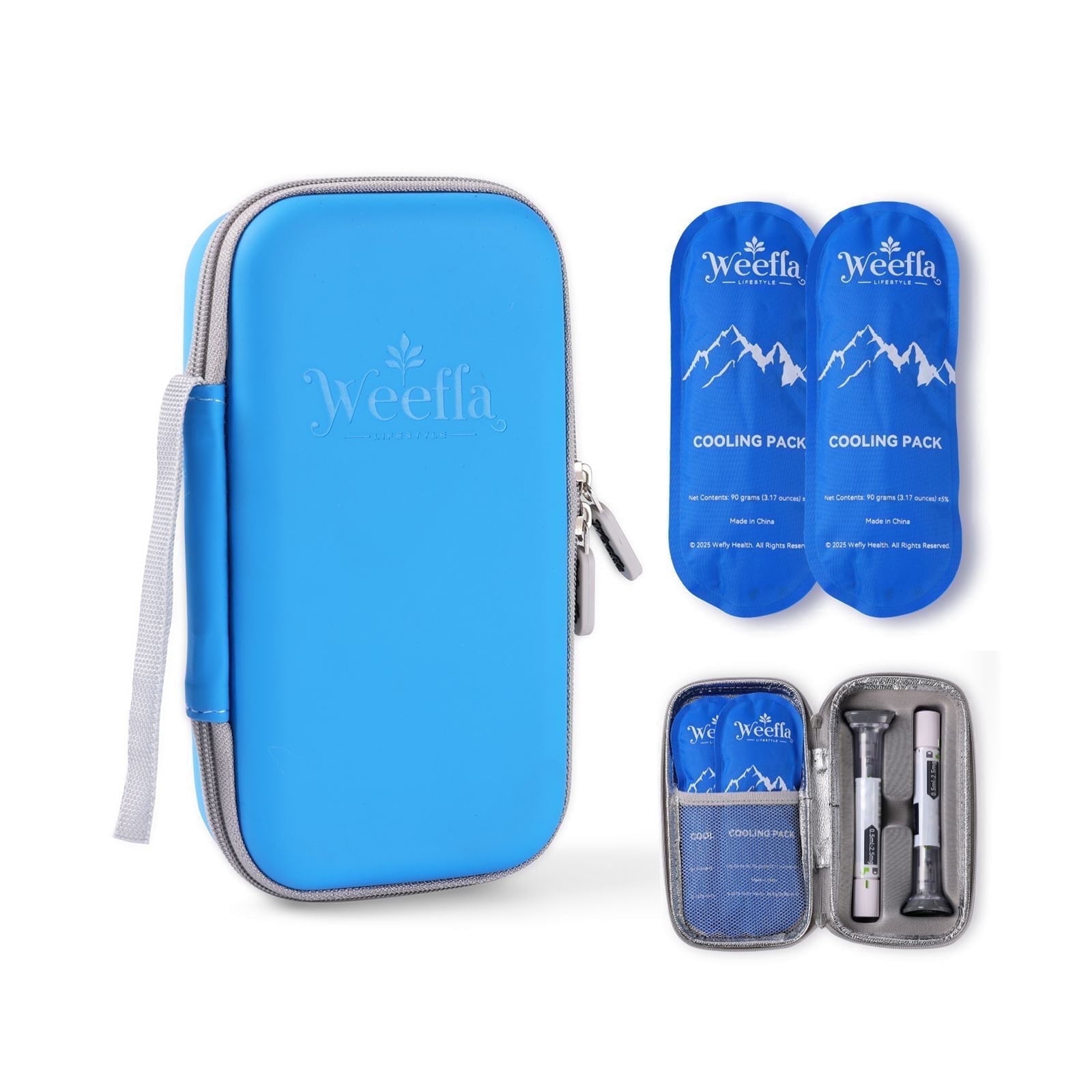 weefla Custom-Fit Insulated Cooler Travel Case for 2 Zepbound or
