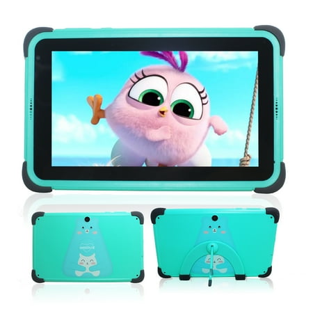 weelikeit Kids Tablet 7 inch, Android 11 Tablet for Children, 2GB RAM 32GB ROM Storage, GMS Certified,Parental Control, WiFi6, with Stylus(Green)
