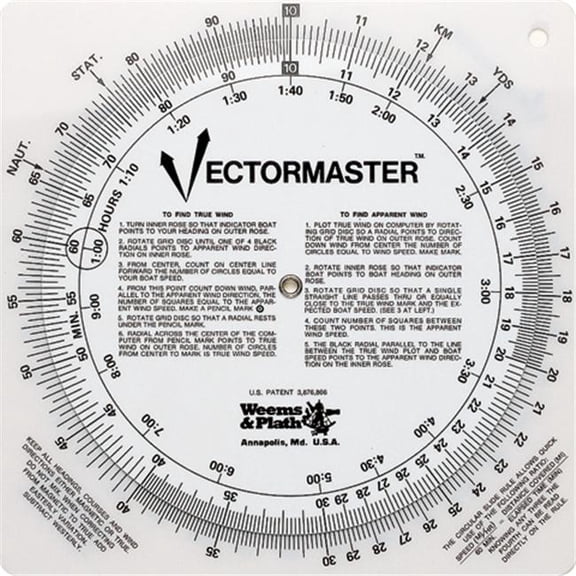 Weems & Plath 501V Vectormaster Navigation Slide Rule