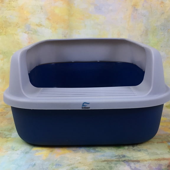 wefaner Pet litter boxes Spacious and sturdy construction with a splash-proof high-edge design
