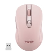wegear 2.4G Wireless Mouse, Ergonomic Design, 5-Level Adjustable 4000 DPI, 6 Buttons, Portable for PC, Windows, Mac,XP,P