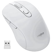 wegear 2.4G Wireless Mouse, Ergonomic Design, 5-Level Adjustable 4000 DPI, 6 Buttons, Portable for PC, Windows, Mac,XP,White