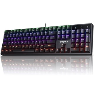 wegear Portable Mechanical Gaming Keyboard RGB Backlit wired Keyboard for Windows Laptop PC