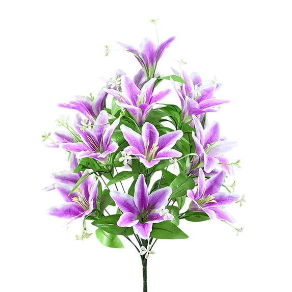 weibbin 18 Heads Exquisite European Style Artificial Roses Flowers Bouquet for Home Decor Wedding Photography Prop