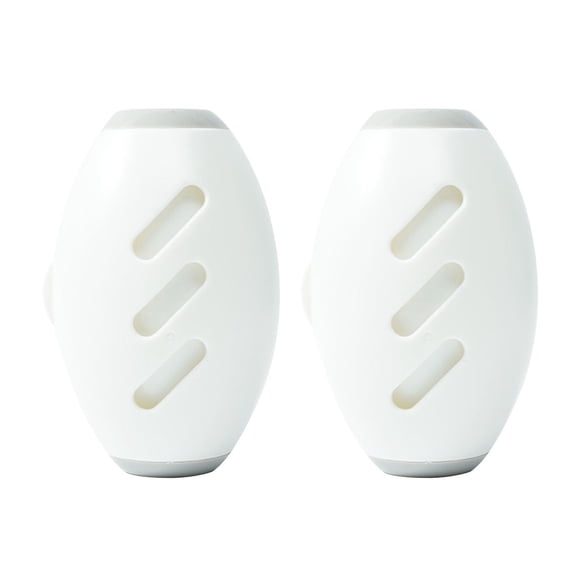 weibbin 2-Pack Washable Lint Roller Pet Hair Remover Reusable Portable Fabric Cleaner for Clothes Furniture White